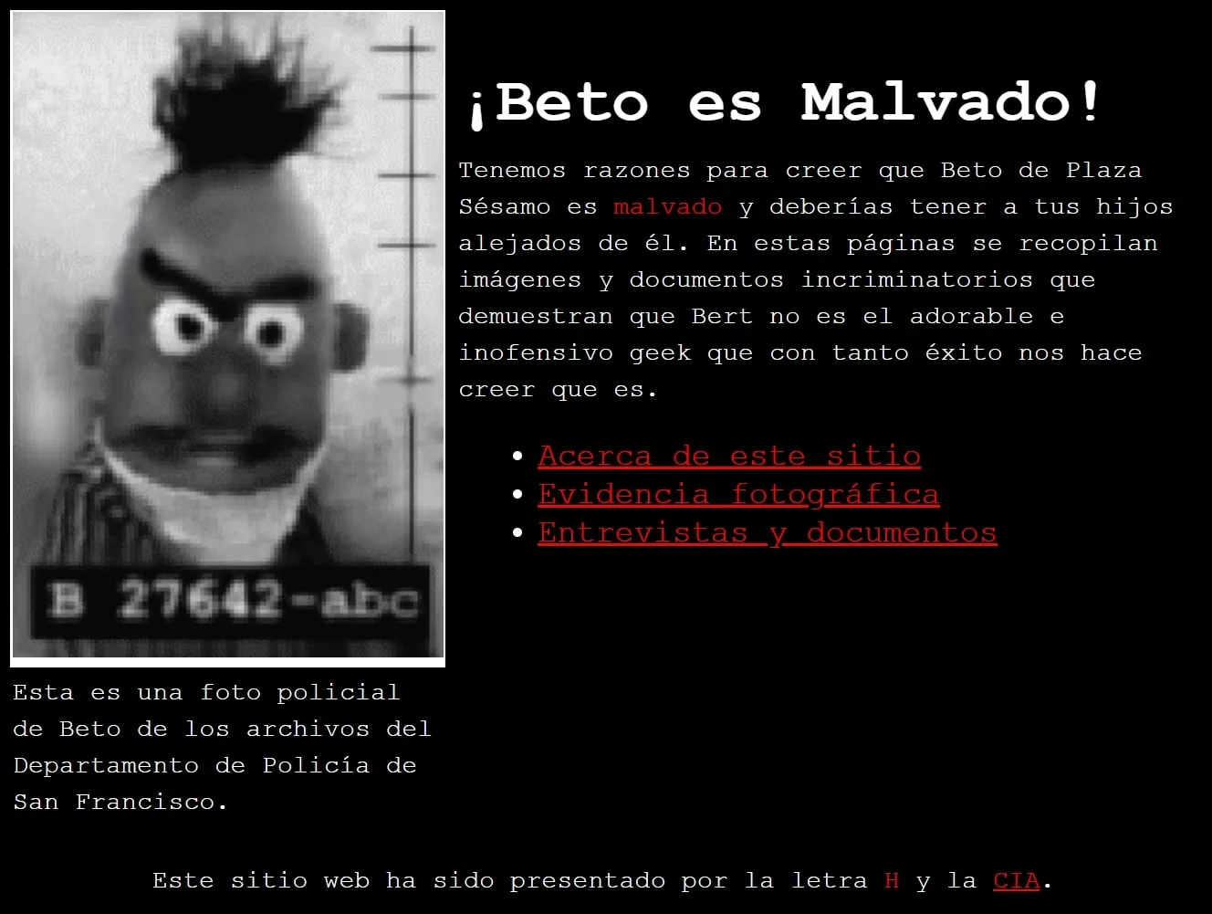 Bert is Evil